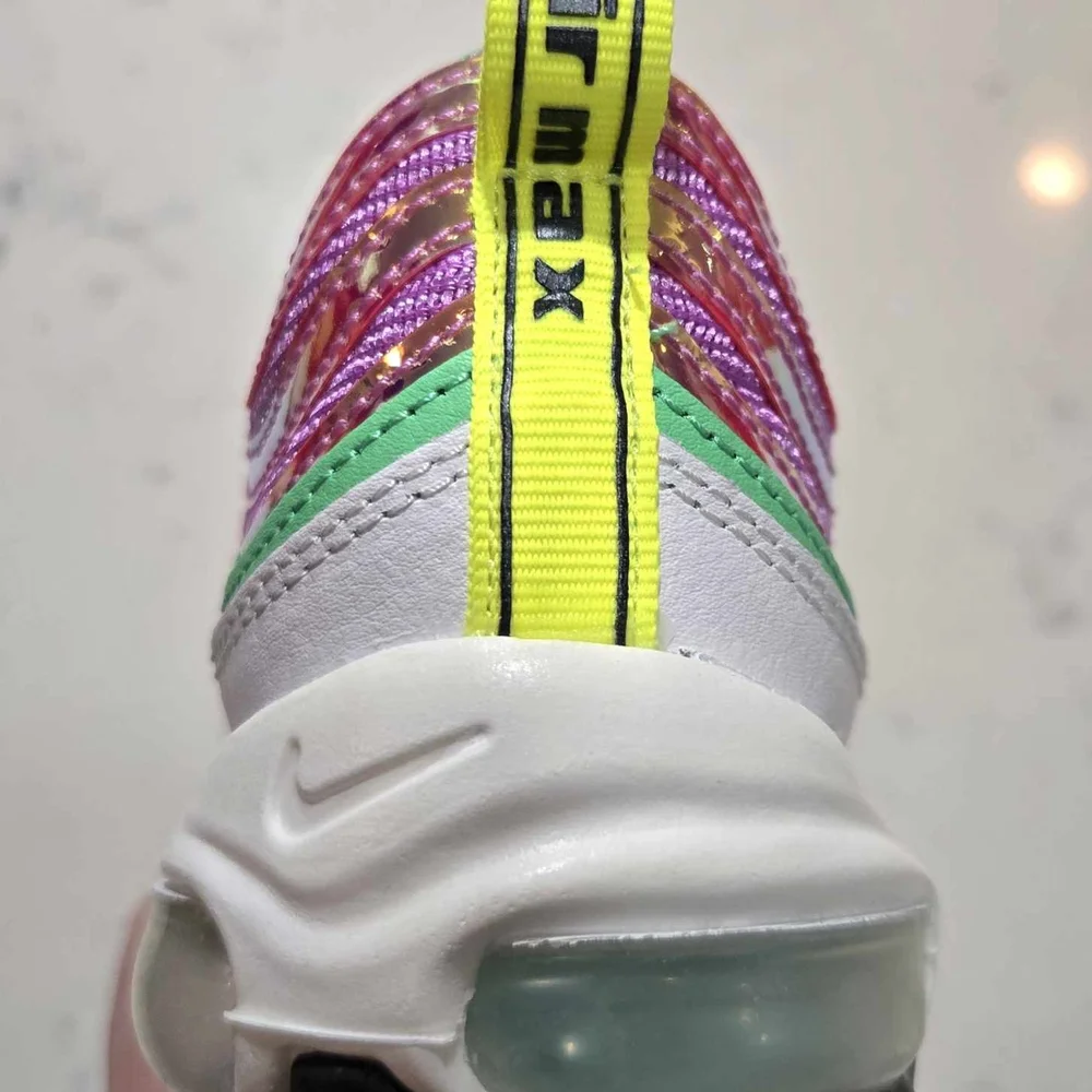 Nike Air Max 97 Women's SZ.6 Fuchsia Glow/Lemon Venom CW5591-100 New - Picture 12 of 16